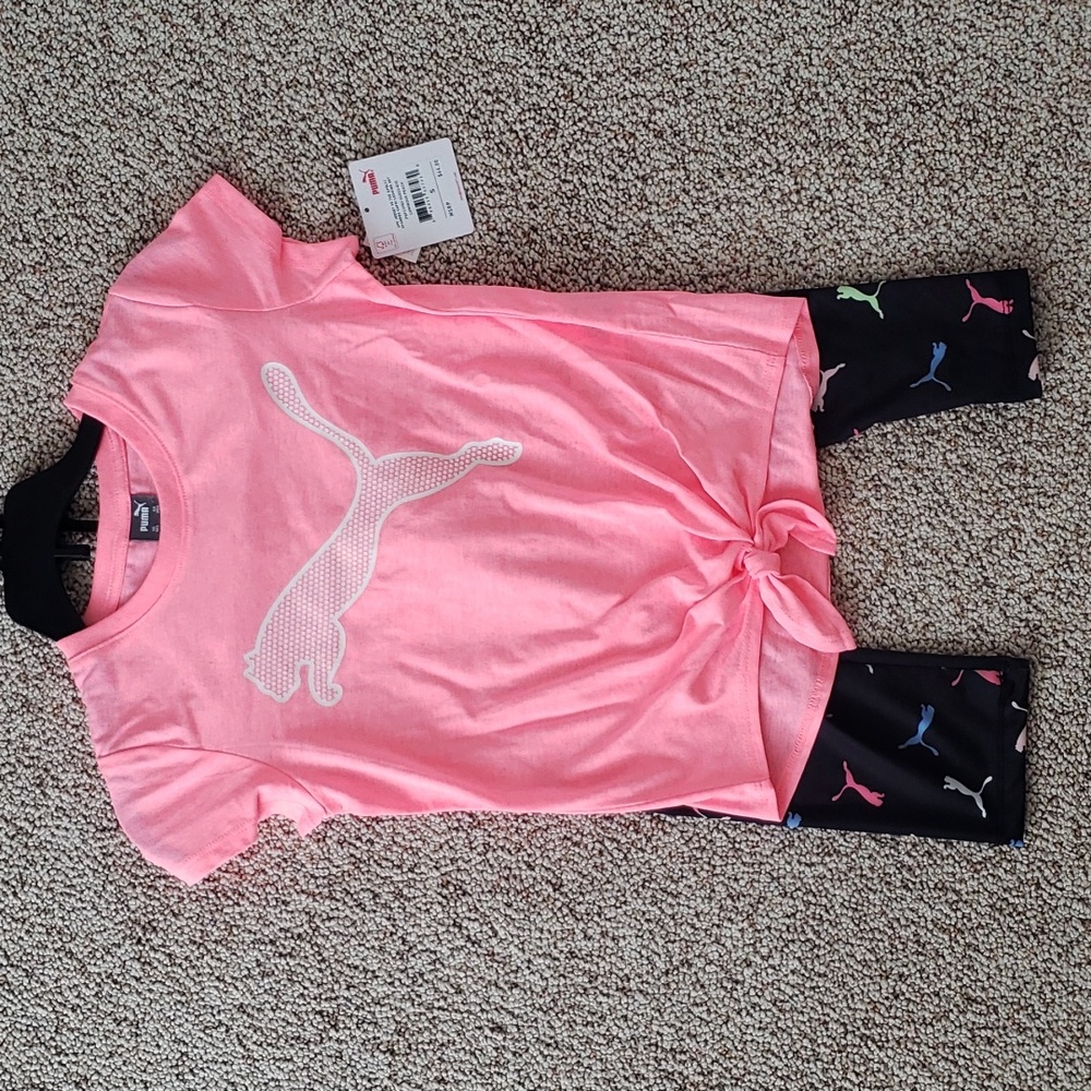 NWT Girls Small puma 2 piece set